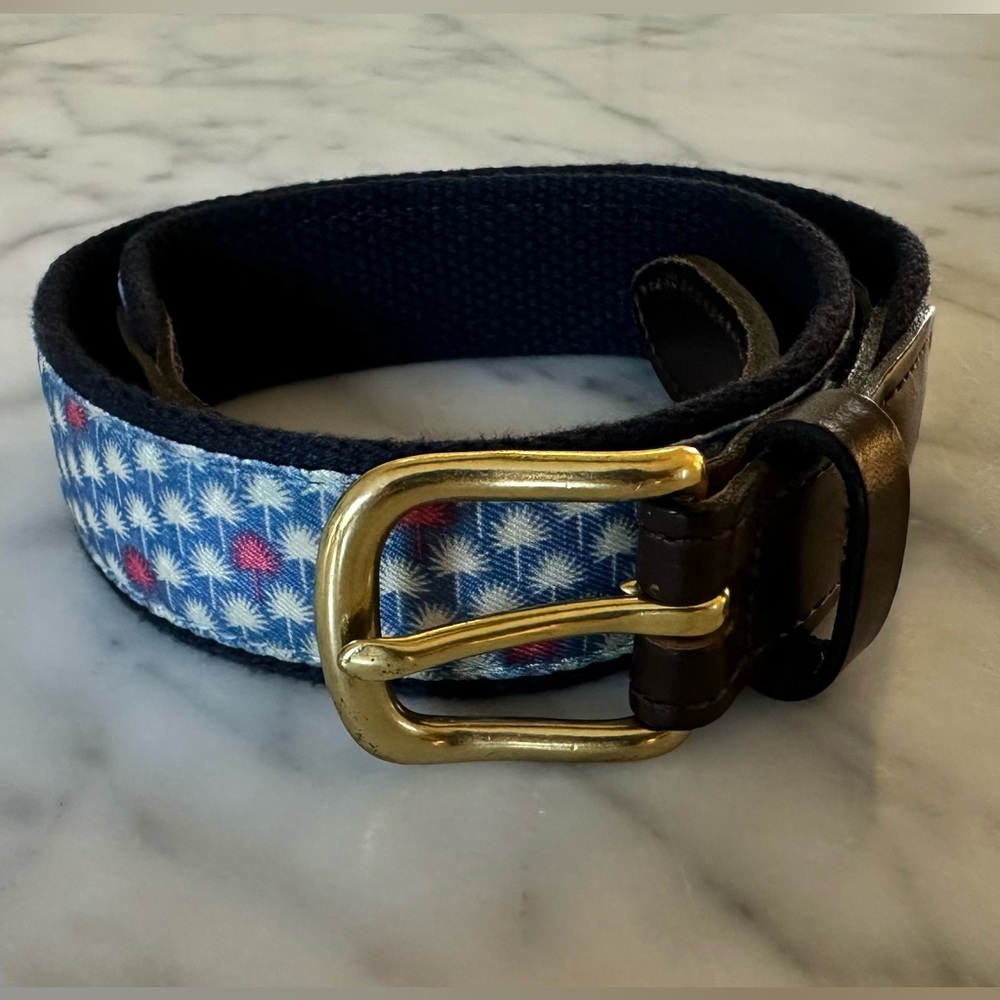 Vineyard Vines Boys’ Classic Canvas & Leather Club Belt - Size 26